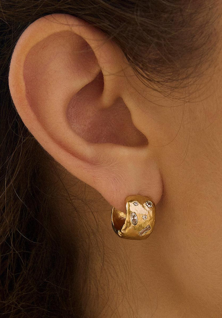 Agapée Lucci Earrings worn on model's ear
